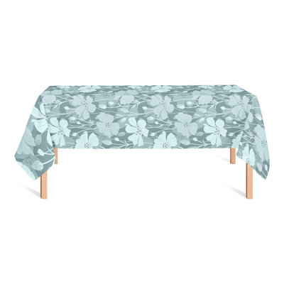 Nappe rectangulaire en polyester floral