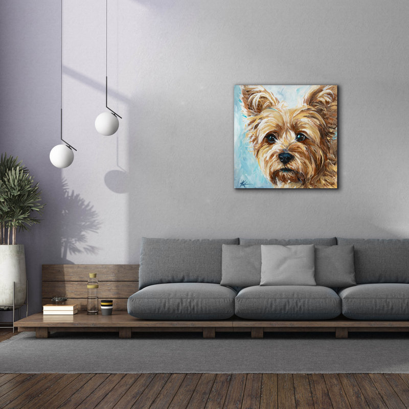 Art mural sur toile Red Barrel Studio® «Must Love Dogs Yorkie» par Lindsay Kivi, H 37 po x l 37 po x P 1,5 po