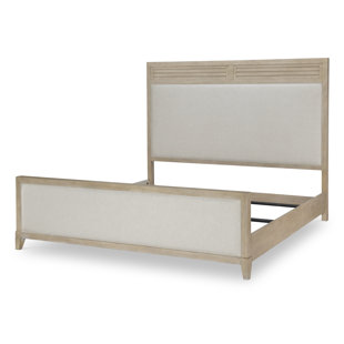 Framingham King Solid Wood and Upholstered Storage Panel Bed