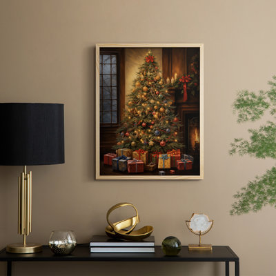 Christmas Holiday Art DCLVIII Framed Print - Solid Wood