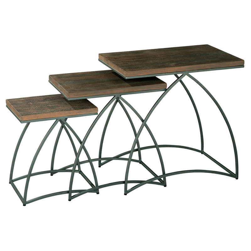 Tiemann Solid Wood Top Nesting Tables