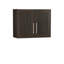 Armoire murale contemporaine, finition brune, armoire