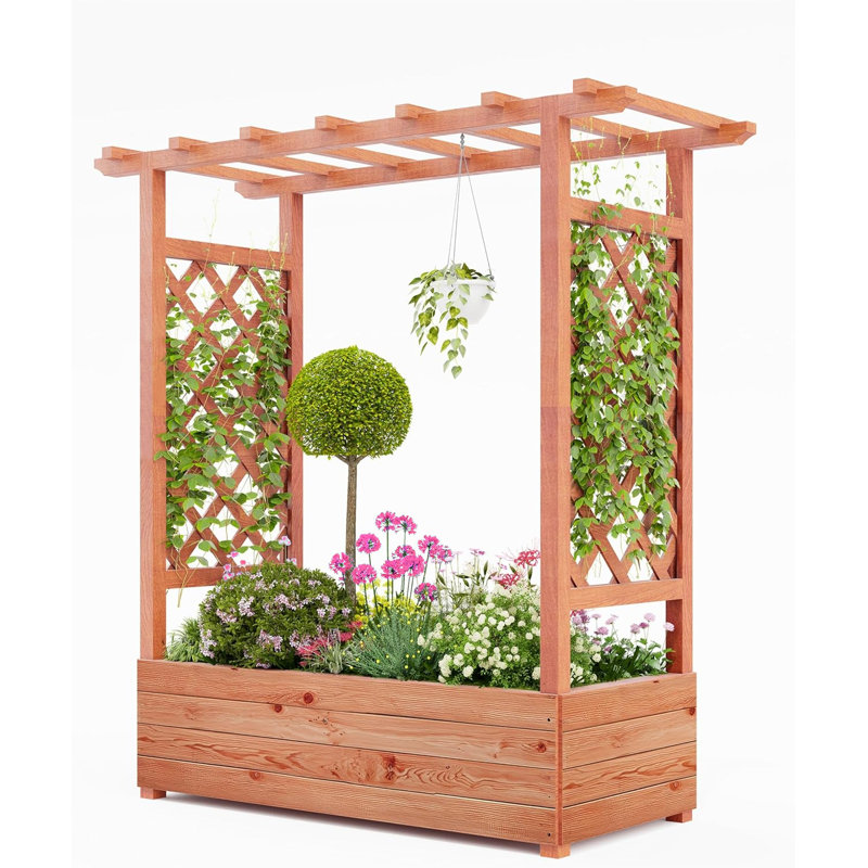 116cm H x 110cm W Wood Lattice Panel