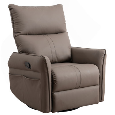 270° Power Swivel Rocker Recliner Chair, Electric Glider Reclining Sofa with USB Ports