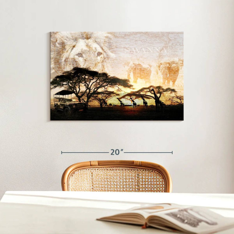 Ravi Savanna, 16" H x 24" W