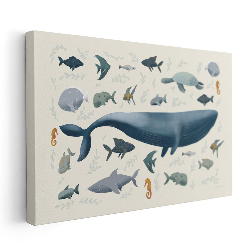 «Ocean Life», reproduction d'art sur toile, H 16 po x l 24 po