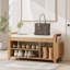 Polyester Blend Upholstered Bench