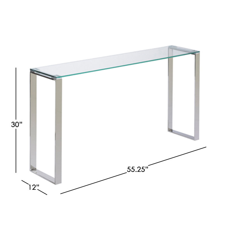 Pangkal Pinang Sofa Console Table, 55.25"W x 12"L x 30"H
