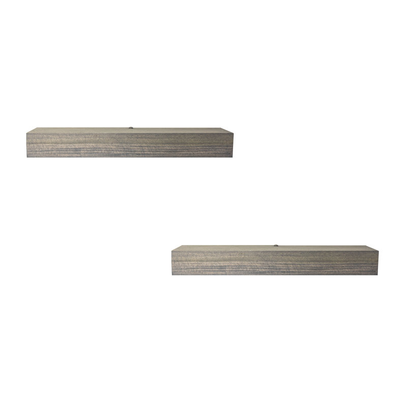 Poplar Floating Shelves, 6" H x 49" W x 5" D