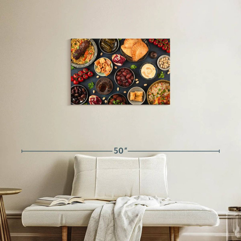 Ramadan Iftar Feast, 20" H x 30" W
