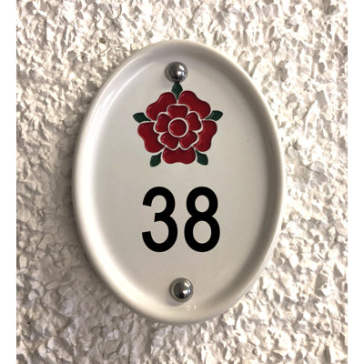 Grovebury 16.5cm H Ceramic House Number