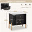 Nightstand with 2 Storage Drawer-1040100585