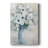 White Anemone Bouquet - Wrapped Canvas Painting