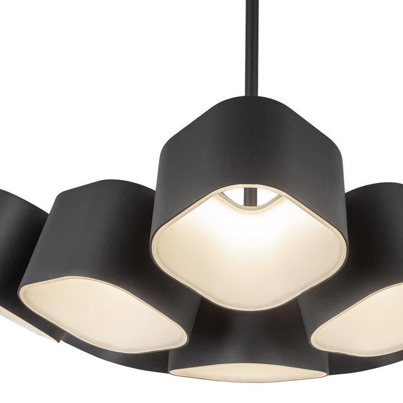 Arena 18-In Chandelier, 7055, 54.38" H x 17.63" W x 17.63" D, 9 Lights
