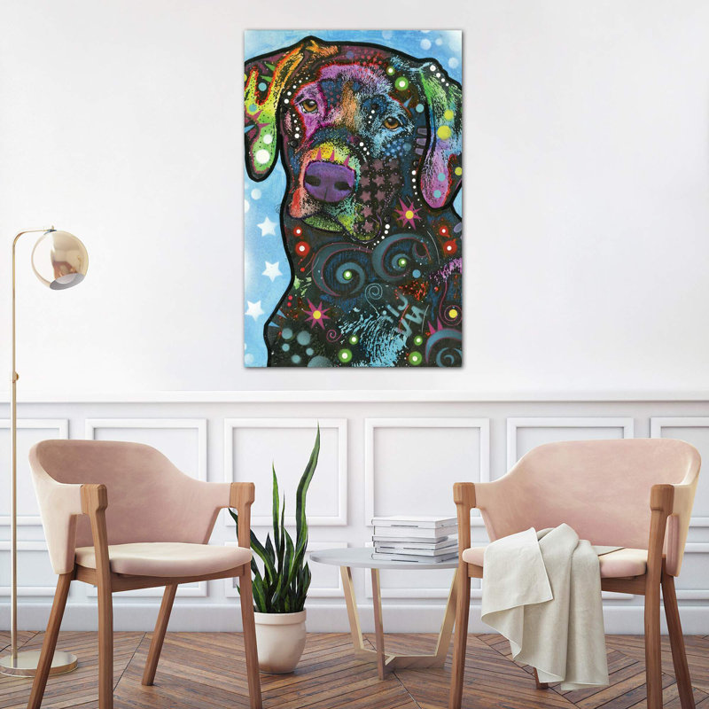 Labrador Iv by Dean Russo - Painting on Canvas, No Frame, 101.6 cm H x 66.04 cm W x 3.175 cm D