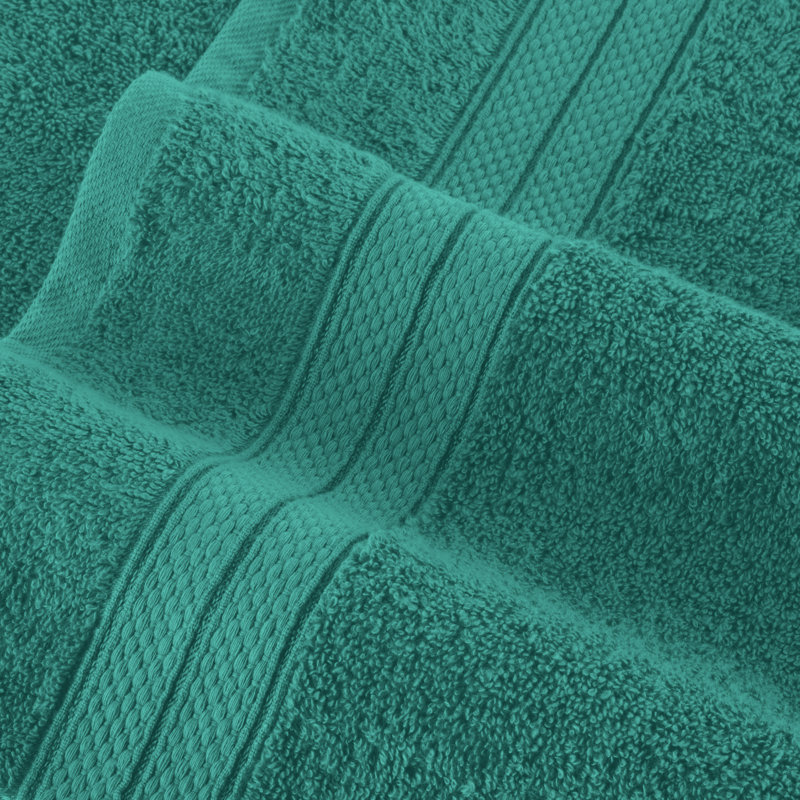 Ensemble de serviettes de bain 6 pièces Elegant Comfort Luxury, Turquoise
