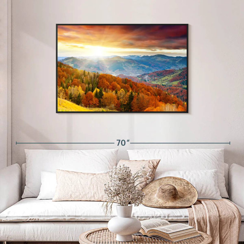 Mountain With Trees, 29" H x 43" W