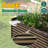 Spacious Steel Planters, Brown Galvanized Garden Bed For Outdoor Vegetables Flowers