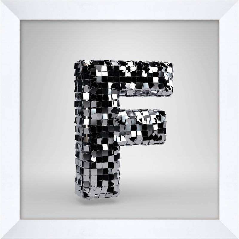 Disco Letter F Print by Mat Sanders