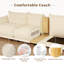 Canapé modulaire rembourré avec repose-pieds de salon 99,5 po Lilea-348284804