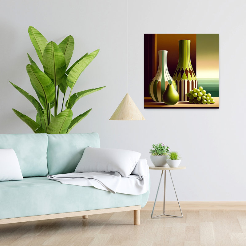 Art contemporain, art floral moderne, H 24 po x l 24 po
