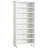 28.35" White 8-Tier Shoe Storage Cabinet With LED Light Strip