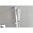 Shower System With Shower Head, Hand Shower, Slide Bar,, Shower Arm, Hose, Valve Trim, And Lever Handles