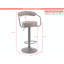 Swivel Yes Bar Stool with Steel Frame-118441018