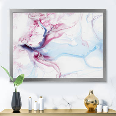 Orren Ellis Blue And Pink Liquid Art I - Modern Canvas Wall Art Print -  Wayfair Canada