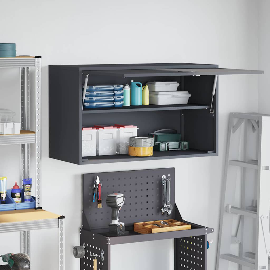 Wall Cabinet For Garage Powder-Coated Steel Storage Indoor Units Secure