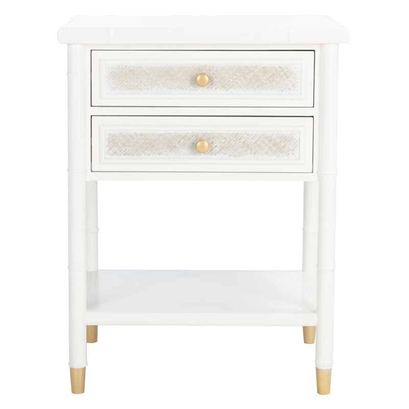 Radium 2 - Drawer End Table, White