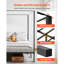 Canopy Bed Frame Metal Canopy Bed with Four Posters Black