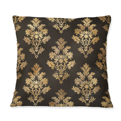 Damask  Glam Patten II - Glam Throw Pillow