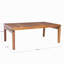 Table basse d'extérieur en bois d'acacia avec plateau à lattes pour terrasse, balcon et jardin Dempsey