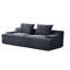 Canapé de 90 pouces de large à 4 places - mousse complète, velours côtelé gris, support ergonomique, sans assemblage pour l'assise du salon, confortable, hauteur 26,48 po-121117789
