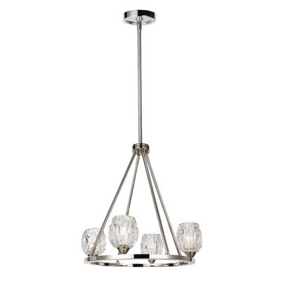 Tyne 4 - Light Waggon Wheel Chandelier