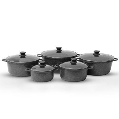 5 - Piece Non-Stick Aluminum Cookware Set