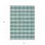 Tapis bleu sarcelle lavable d'extérieur 5 pi x 8 pi bleu sarcelle