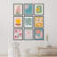 Multicolore rose et bleu tulipe Gerbera fleurs nature sauvage Boho 9 pièces-92574026-92574024