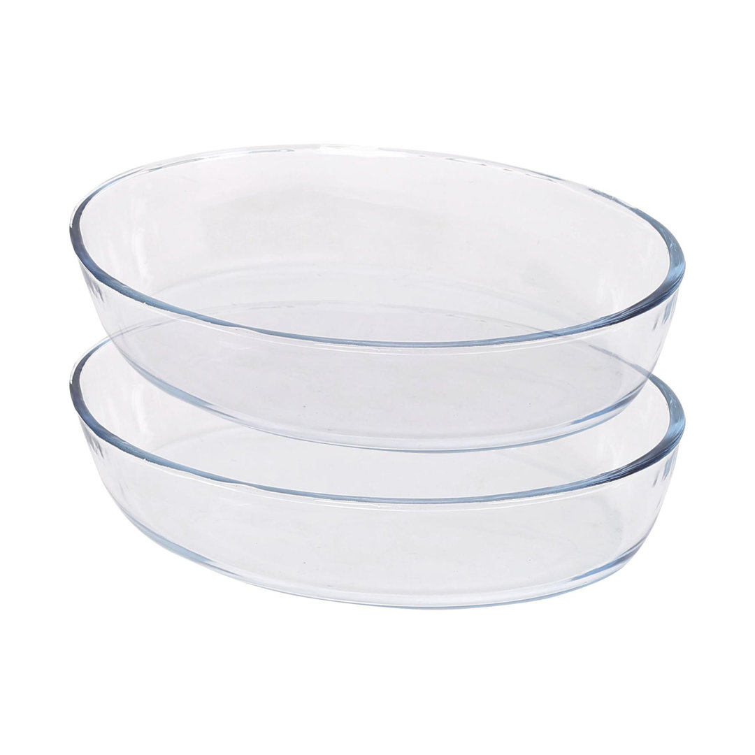 Argon Tableware Oval Glass 2 Piece Baker Bakeware Set