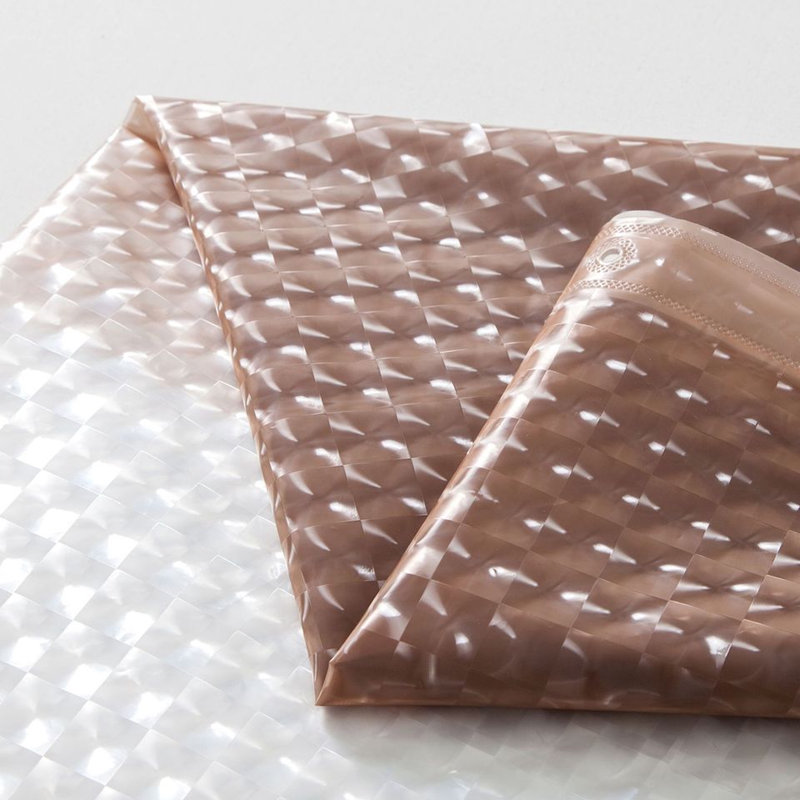 Rideau de douche simple Micheala Ombre, Taupe