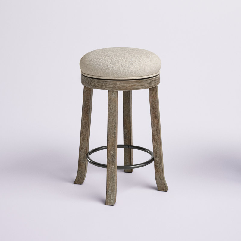 Jameece Swivel Upholstered Counter Stool, Counter Stool (25.5" Seat Height)