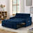 Collinward 53" W Murphy Sofa Bed Loveseat with Adjustable Tufted Back and USB Outlet-324341107-297002990