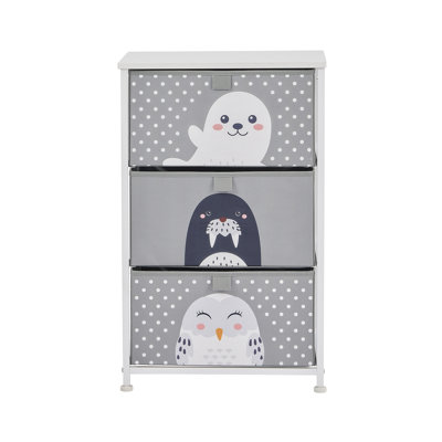 Arctic 3 Drawer Storage Chest