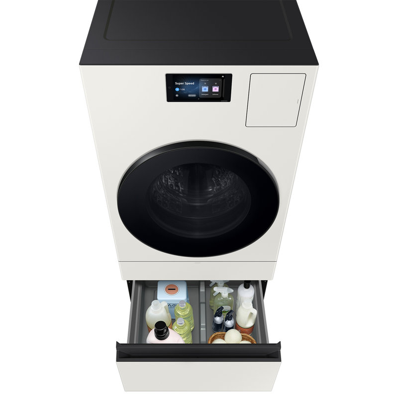 Bespoke AI Laundry Combo Pedestal with Storage Drawer