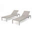 Chaise longue d'extérieur en aluminium