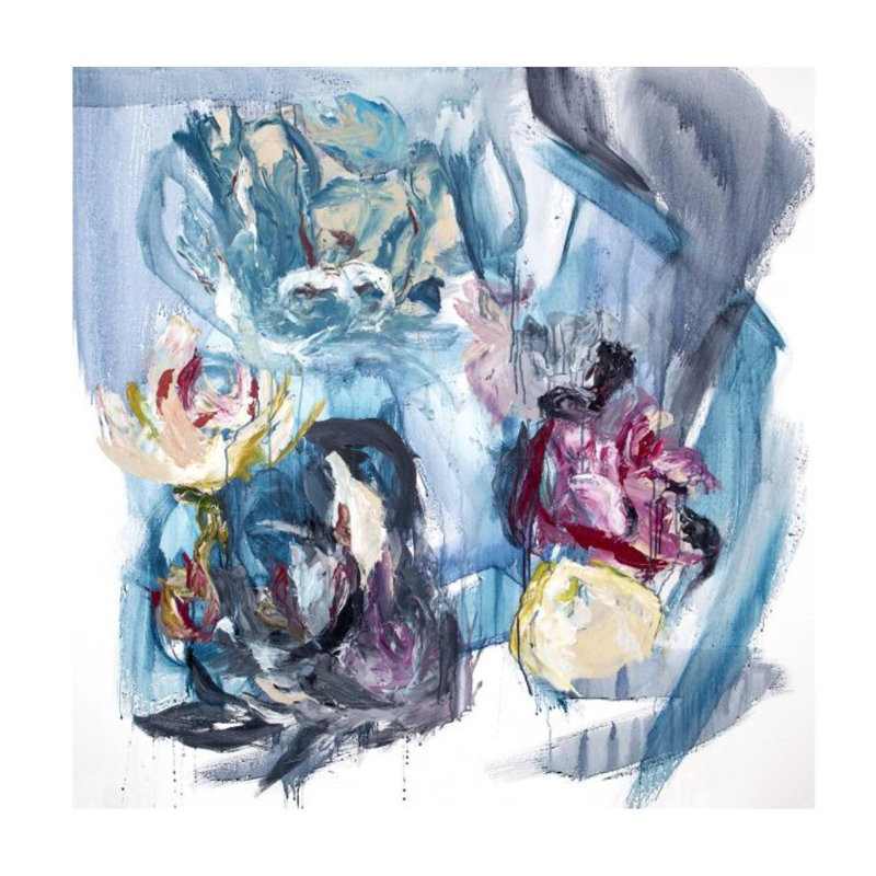 Mia Malcolm Studio " Frisco Waters " by Mia Malcolm Studio Painting Print, Image Brush Gel, 36" H x 36" W