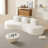 Boneless Curved Sectional Sofa with pillows-1881852547