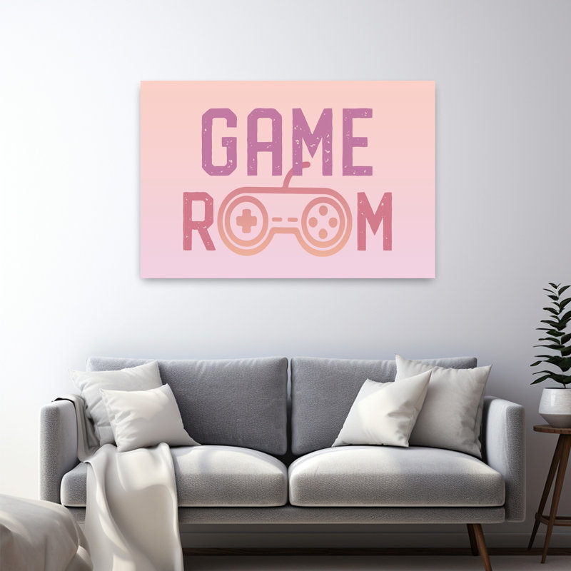 Girly, salle de jeux, art abstrait contemporain, H 48 po x l 32 po