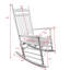 Chaise berçante balcon pour adulte - blanc-295187976